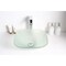 Anzzi Victor Deco-Glass Vessel Sink in Lustrous Frosted Finish LS-AZ8125 - alternate 5